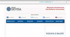 Desktop Screenshot of grupogevisa.com